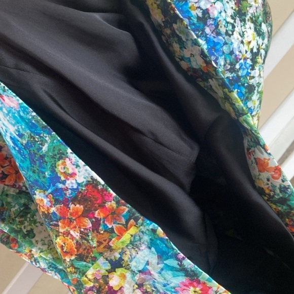 ZARA Floral Botanical Tulip Bloggers Celeb Fave Dress Olivia Palermo X Small - Picture 10 of 14